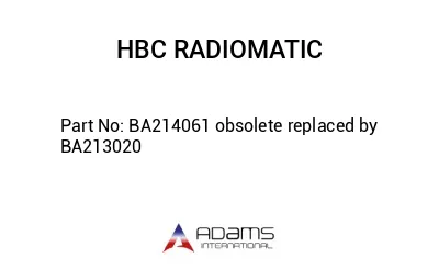 BA214061 obsolete replaced by BA213020