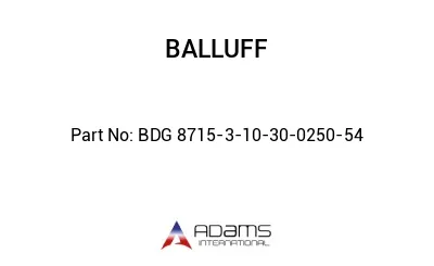 BDG 8715-3-10-30-0250-54									