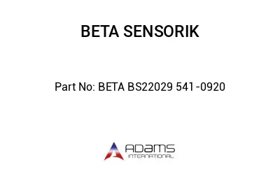 BETA BS22029 541-0920