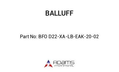 BFO D22-XA-LB-EAK-20-02									