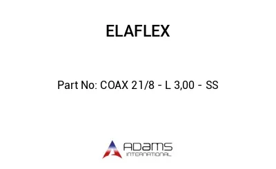 COAX 21/8 - L 3,00 - SS