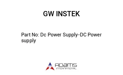 Dc Power Supply-DC Power supply