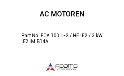 FCA 100 L-2 / HE IE2 / 3 kW IE2 IM B14A