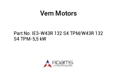 IE3-W43R 132 S4 TPM/W43R 132 S4 TPM-5,5 kW