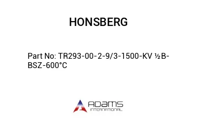 TR293-00-2-9/3-1500-KV ½B-BSZ-600°C